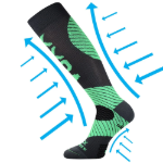 Obrázek z VOXX Podkolenky kompresní PROTECT s ionty stříbra TMAVĚ ŠEDÉ 