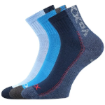 Obrázek z VOXX Ponožky dětské nižší slabé REVOLTIK se stříbrem MIX CHLAPECKÉ (3 páry) 