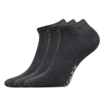 Obrázek z VOXX Ponožky krátké slabé REX 00 bavlněné TMAVĚ ŠEDÉ (3 páry) 