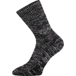 Obrázek z BOMA Ponožky silné ŘÍP vlněné ČERNÉ MELÉ (3 páry) 