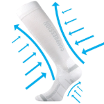 Obrázek z VOXX Podkolenky kompresní SIGNAL anatomicky tvarované s ionty stříbra BÍLÉ 