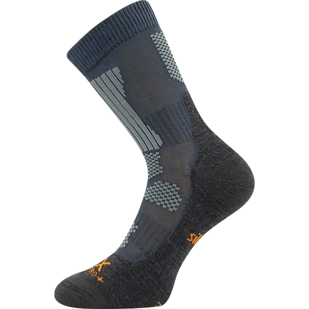 Obrázek z VOXX Ponožky dětské thermo ETREXÍK sportovní TMAVĚ ŠEDÉ 