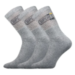 Obrázek z BOMA Ponožky silné SPOT 3pár froté SVĚTLE ŠEDÉ 
