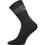 Obrázek z BOMA Ponožky silné SPOT 3pár froté ČERNÉ 