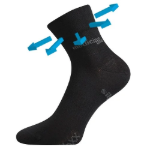 Obrázek z VOXX Ponožky medicine MISSION s jemným lemem ČERNÉ 