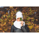 Obrázek z VOXX Čepice dámská pletená TRAFIC s reflexním prvkem BÍLÁ 