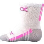 Obrázek z VOXX Ponožky kojenecké slabé PIUSINEK s bavlnou BÍLÉ dívčí (3 páry) 