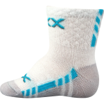 Obrázek z VOXX Ponožky kojenecké slabé PIUSINEK s bavlnou BÍLÉ dívčí (3 páry) 