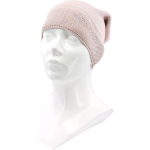 Obrázek z VOXX Čepice dámská pletená MICRA bavlněná s kamínky Swarovski RŮŽOVÁ 