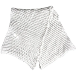 Obrázek z VOXX Šála dámská pletená VIVARO kruhová s lurexem BÍLO-STŘÍBRNÁ 