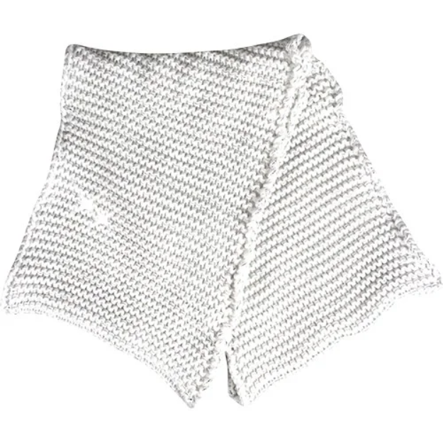 Obrázek z VOXX Šála dámská pletená VIVARO kruhová s lurexem BÍLO-STŘÍBRNÁ 