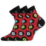 Obrázek z LONKA Ponožky vtipné DORWIN s obrázky LP DESEK (3 páry) 