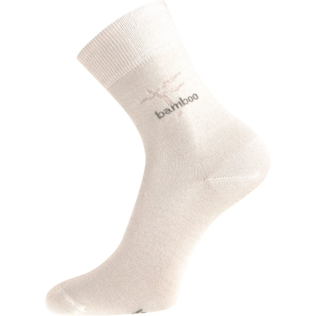 Obrázek z BOMA Ponožky klasické bambusové KRISTIÁN tenké BÍLÉ 