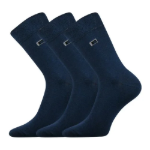 Obrázek z BOMA Ponožky pánské společenské ŽOLÍK tmavě modré (3 páry) 