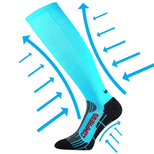 Obrázek z VOXX Podkolenky kompresní FLEX neon tyrkysové 