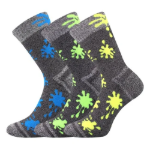 Obrázek z VOXX Ponožky dětské froté sportovní HAWKIK mix pro kluky (3 páry) 