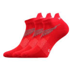 Obrázek z VOXX Ponožky krátké sportovní IRIS červené (3 páry) 