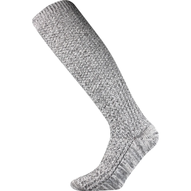 Obrázek z BOMA Podkolenky vlněné silné JEŠTĚD světle šedé melé 
