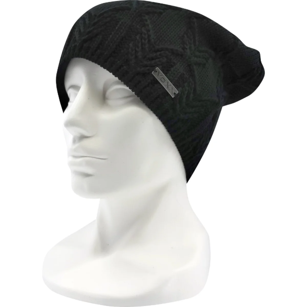 Obrázek z VOXX Čepice dámská pletená NAVARA bavlněná ČERNÁ 