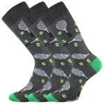 Obrázek z LONKA Ponožky pánské vtipné DEPATE s obrázky TENIS (3 páry) 