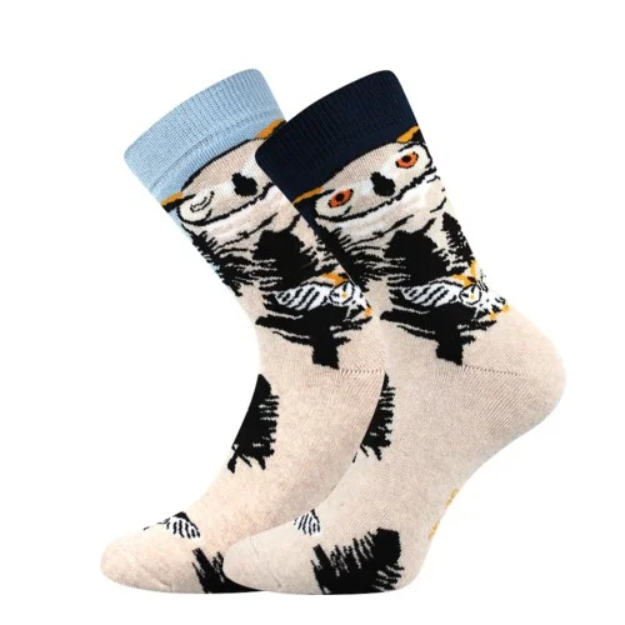 Obrázek z BOMA Ponožky dámské celofroté OWLANA se sovičkami 