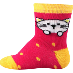 Obrázek z BOMA Ponožky kojenecké BEJBIK obrázkové DÍVČÍ (3 páry) 