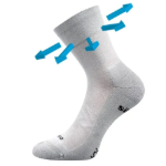 Obrázek z VOXX Ponožky medicine bambusové ESENCIS s jemným lemem SVĚTLE ŠEDÉ 