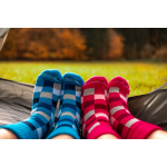 Obrázek z BOMA Ponožky silné domácí SPACÍ kostkované MODRÉ 