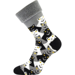 Obrázek z LONKA Ponožky dámské celofroté LÍZA s kočkami (3 páry) 