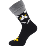 Obrázek z LONKA Ponožky dámské celofroté LÍZA s kočkami (3 páry) 