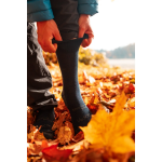 Obrázek z VOXX Ponožky medicine vlněné MENKAR s jemným lemem a stříbrem TMAVĚ MODRÉ 