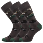 Obrázek z LONKA Ponožky pánské vtipné DEPATE s obrázky ARMY (3 páry) 
