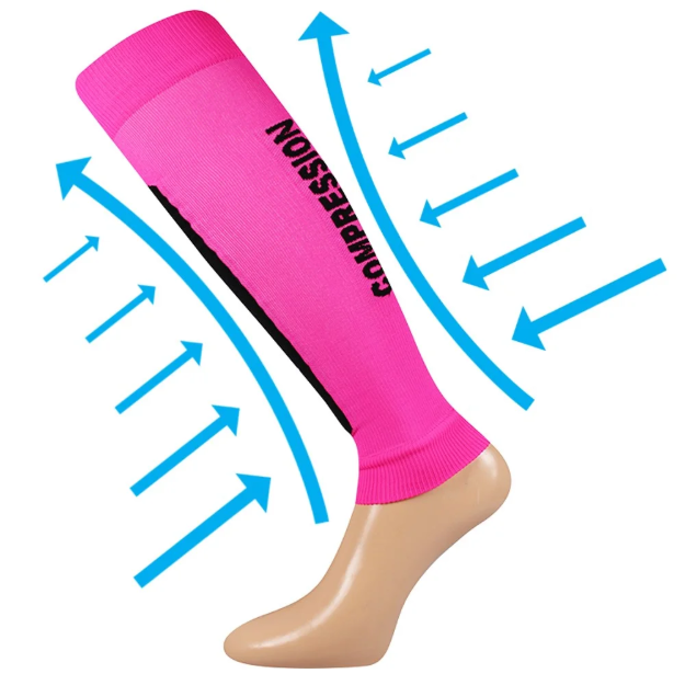 Obrázek z VOXX Návleky na lýtko kompresní FLEX neon růžové 