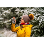 Obrázek z VOXX Čepice dámská pletená GALLOPERA s bambulí HNĚDÁ 