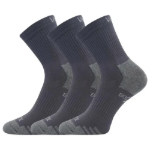 Obrázek z VOXX Ponožky sportovní z BIO bavlny BOAZ tmavě šedé (3 páry) 