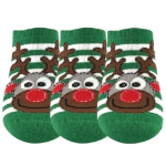 Obrázek z LONKA Ponožky dámské froté CUPID ABS se sobem ZELENÉ (3 páry) 