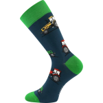 Obrázek z LONKA Ponožky pánské vtipné DEPATE s obrázky TRAKTORY (3 páry) 