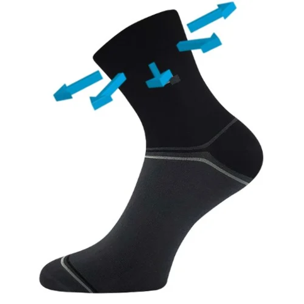 Obrázek z LONKA Ponožky medicine bavlněné ROGER 01 černé (3 páry) 