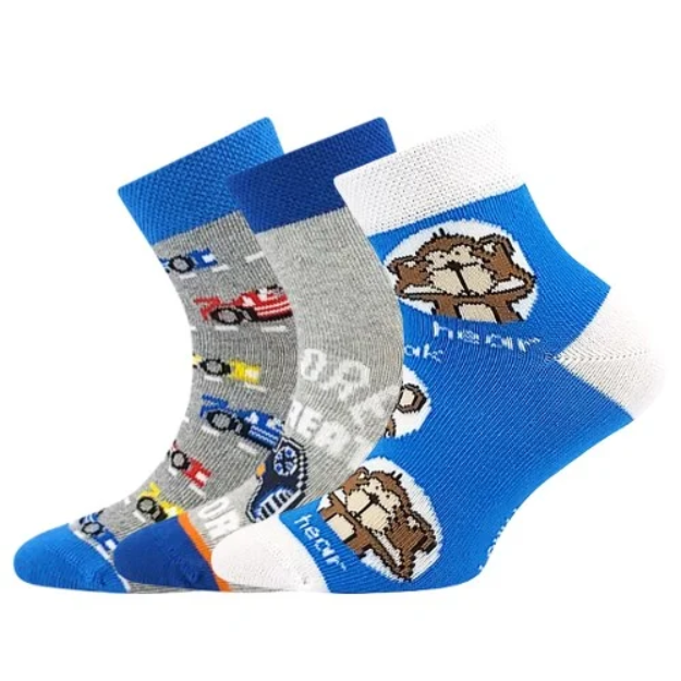 Obrázek z LONKA Ponožky dětské DEDOTIK letní CHLAPECKÉ mix G (3 páry) 