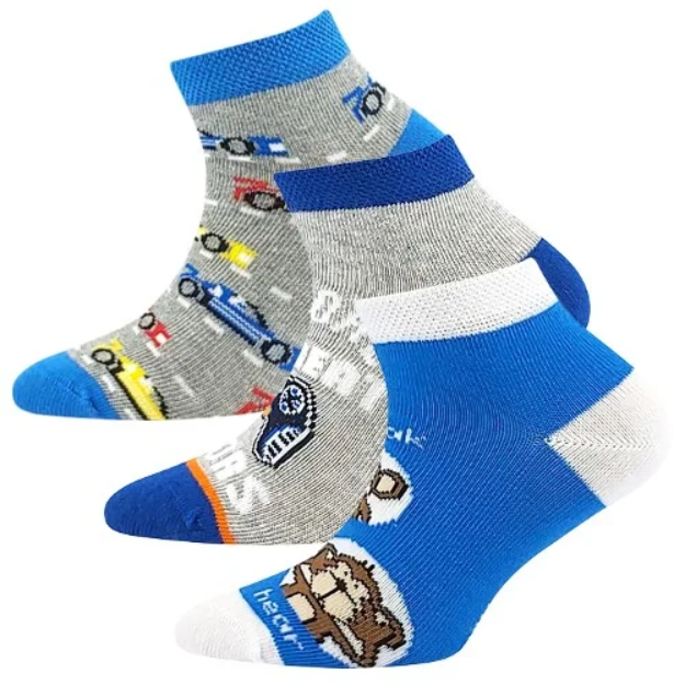 Obrázek z LONKA Ponožky dětské krátké DEDONIK letní CHLAPECKÉ mix G (3 páry) 