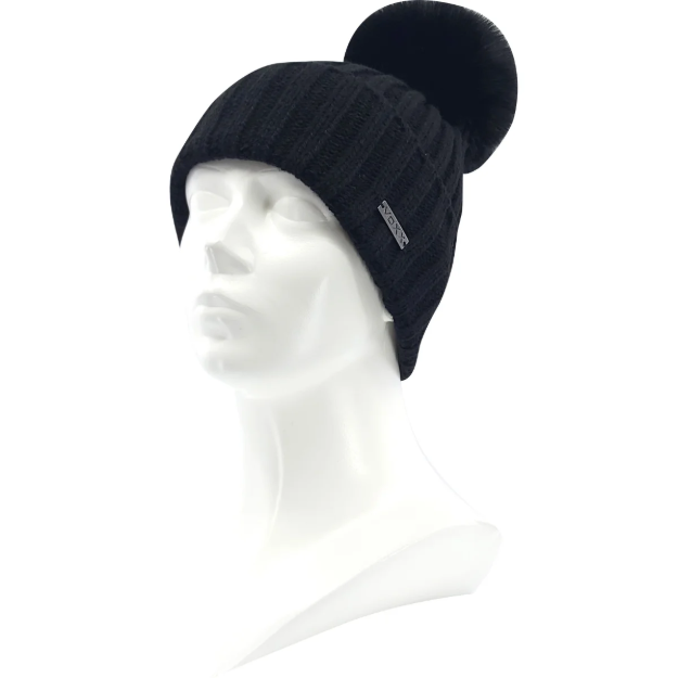 Obrázek z VOXX Čepice dámská pletená KORANDA s viskózou ČERNÁ 