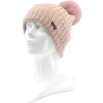 Obrázek z VOXX Čepice dámská pletená MINOR s merino a bambulí RŮŽOVÁ 