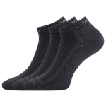 Obrázek z VOXX Ponožky nízké sportovní MORFAN z modalu TMAVĚ ŠEDÉ (3 páry) 