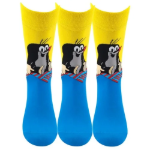 Obrázek z BOMA Ponožky společenské KR 211 s obrázkem Krtka ŽLUTÉ (3 páry) 
