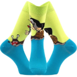 Obrázek z BOMA Ponožky společenské KR 211 s obrázkem Krtka ZELENÉ (3 páry) 