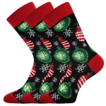 Obrázek z LONKA Ponožky dětské vánoční DAMER obrázkové s VÁNOČNÍMI OZDOBAMI (3 páry) 