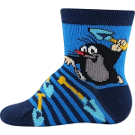 Obrázek z BOMA Ponožky kojenecké KRTEČEK obrázkové mix pro kluky (3 páry) 