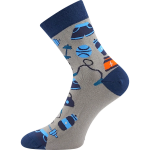 Obrázek z LONKA Ponožky společenské vtipné DEVIVE s obrázky GYM (3 páry) 