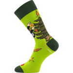 Obrázek z BOMA Ponožky společenské KR 211 s vánočním obrázkem Krtka ZELENÉ (3 páry) 