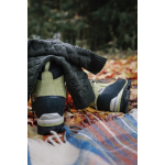 Obrázek z VOXX Ponožky silné dvouvrstvé z merino FORCE s ionty stříbra TMAVĚ ZELENÉ 